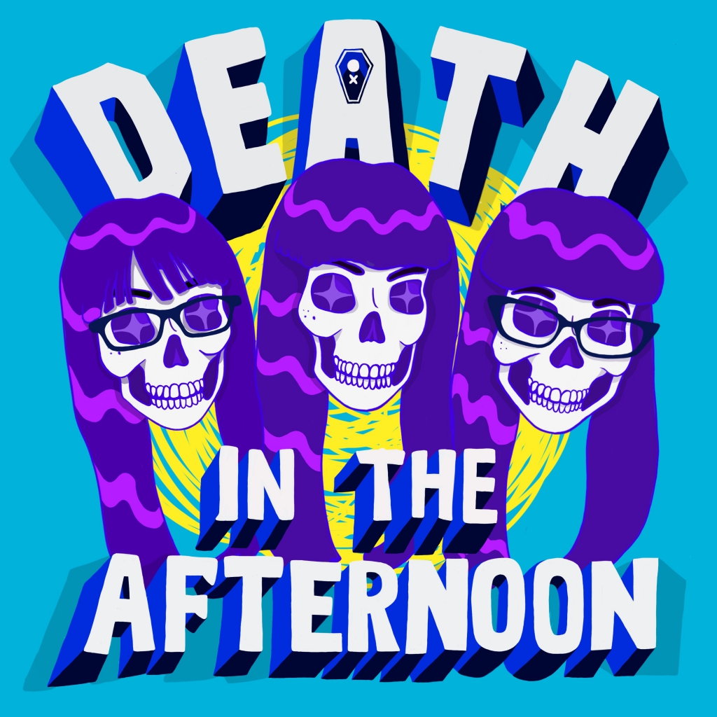 Three female skulls and the title