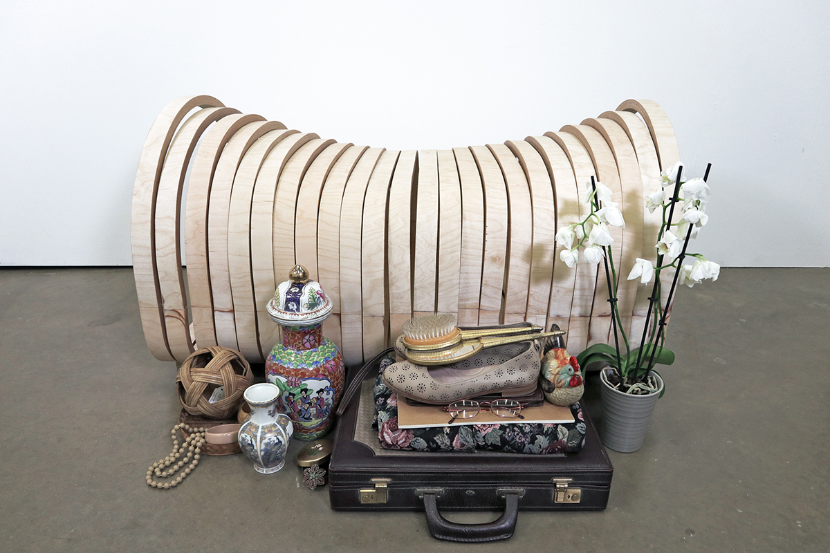 Photograph of Yeyang Liao's conceptual coffin chair