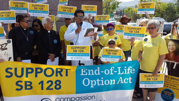 Rally in support of the End of Life Option Act