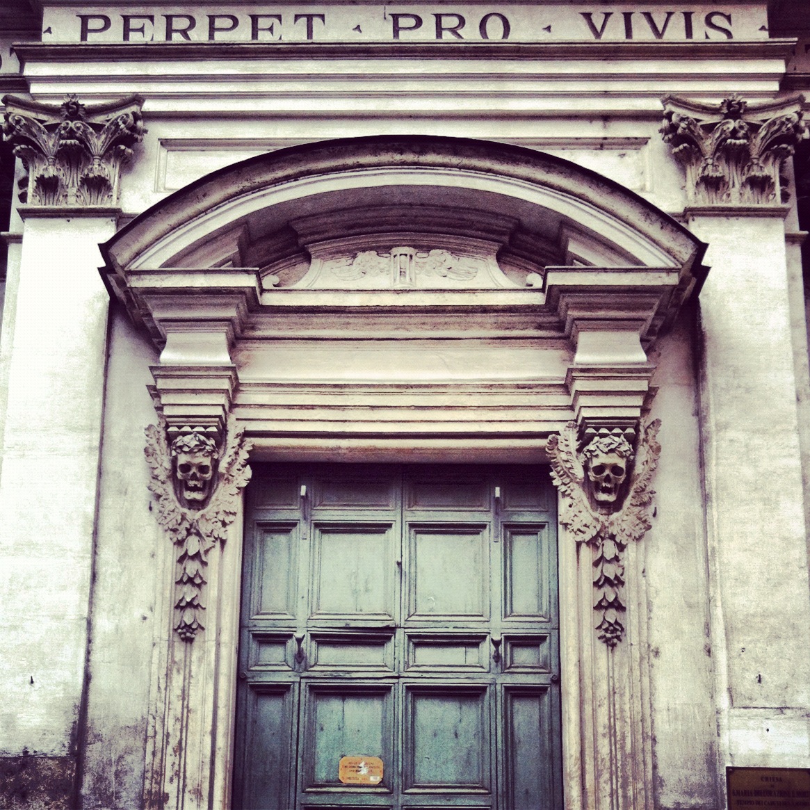 Exterior of Santa Maria dell’ Orazione e delle Morte in Rome, photo E. Harper