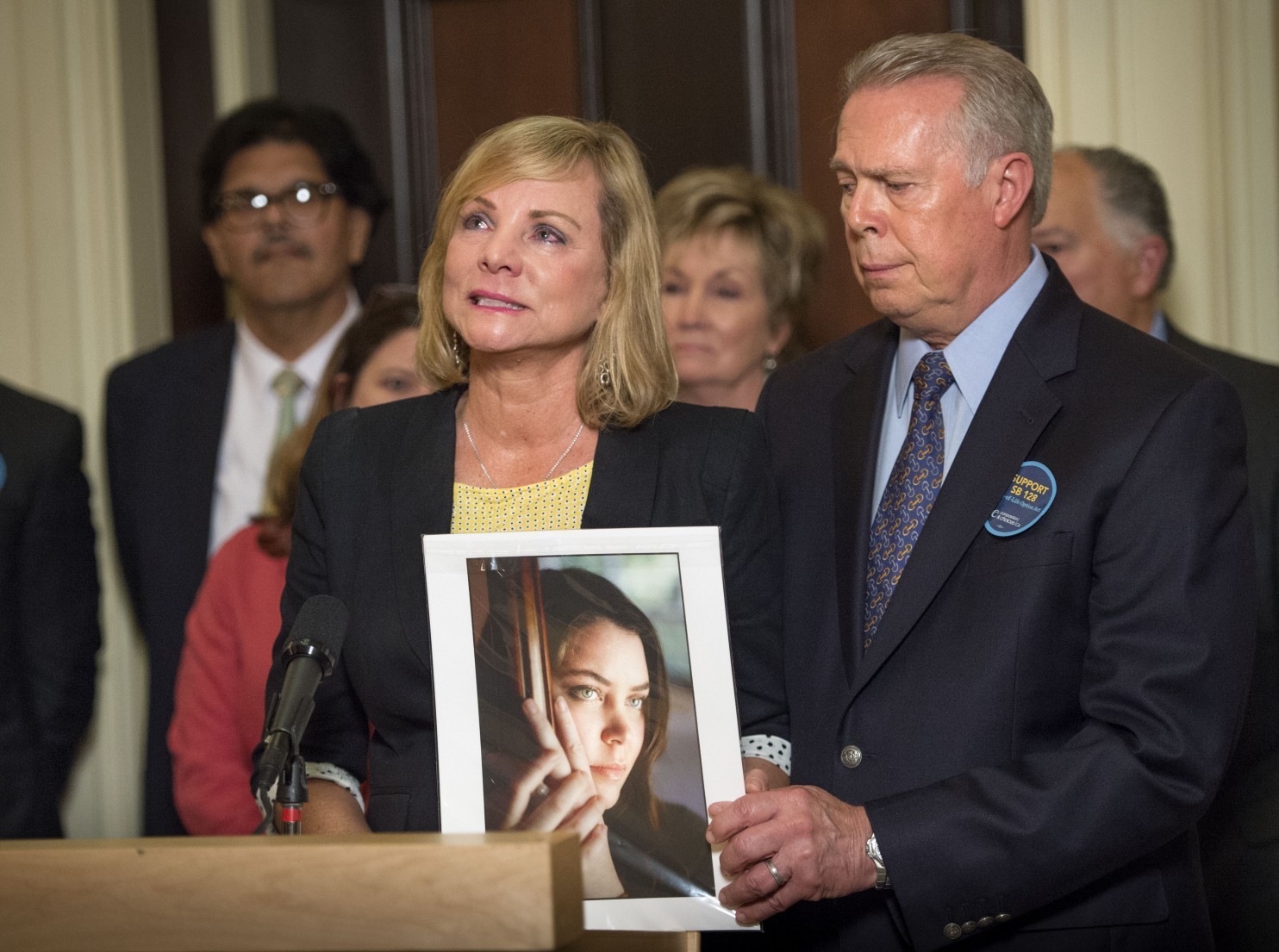 The mother of Brittany Maynard after the bill passed the California Senate.