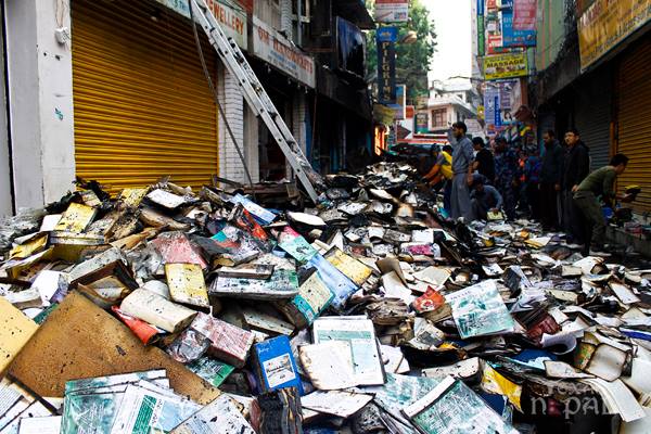 Thamel-Fire-in-Kathmandu