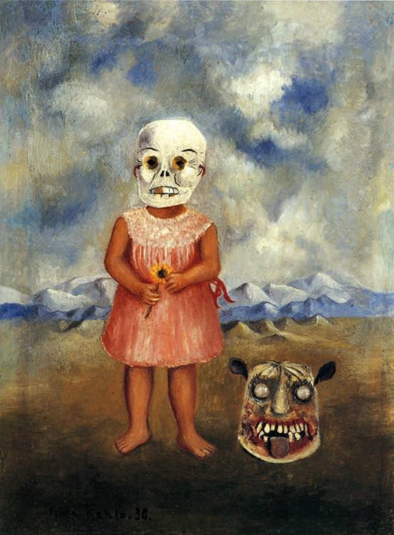 ‘Girl with Desk Mask’ by Frida Kahlo (1938)