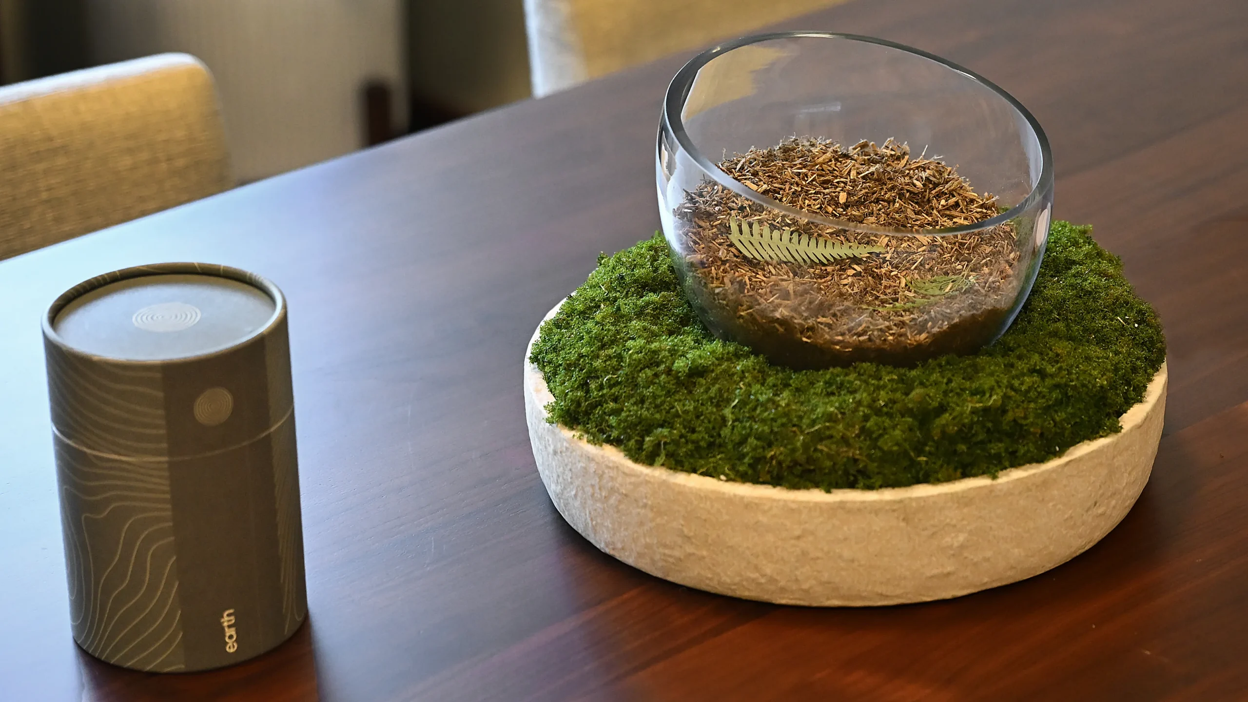 A sample of the soil resulting from the NOR process at Earth Funeral